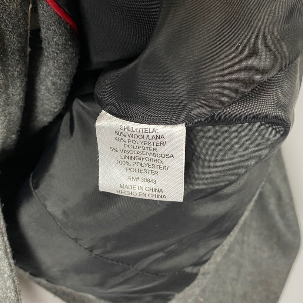 Rothschild Wool Blend Classic Dark Grey Double Breasted Coat - Picture 6 of 8